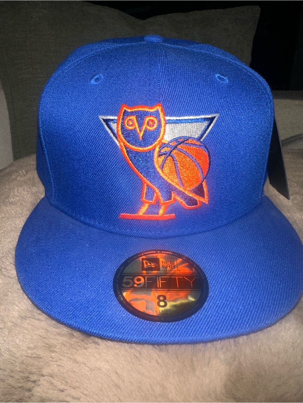 New Era 59FIFTY Royal Blue Embroidered Owl OVO Basketball Cap